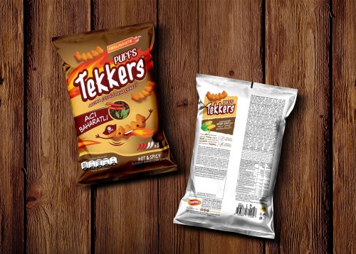 TEKKERS PUFFS ACI BAHARATLI CİPS 20 GR*60