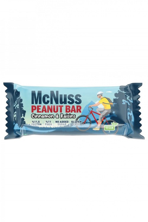 MC NUSS 40 GR RAISINS CINNAMON PEANUT BAR*12