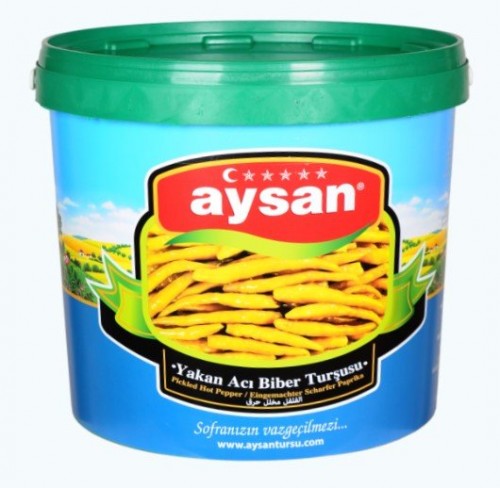 AYSAN SEAU À PICKLES 12,50 KG (BRUT 5KG) POIVRE BRÛLANT*1