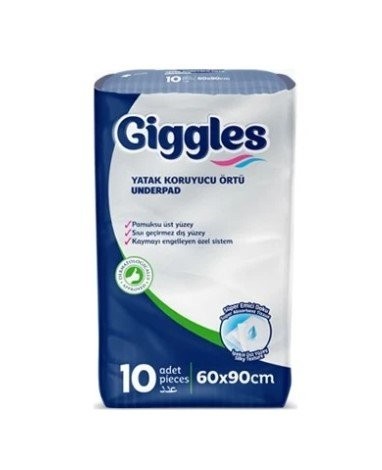 GİGGLES YATAK KORUYUCU ÖRTÜ 10LU (60X90CM)*12