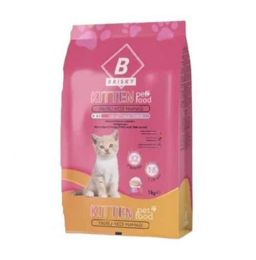 BRISKY 1 KG KURU MAMA KEDİ YAVRU TAVUKLU*12