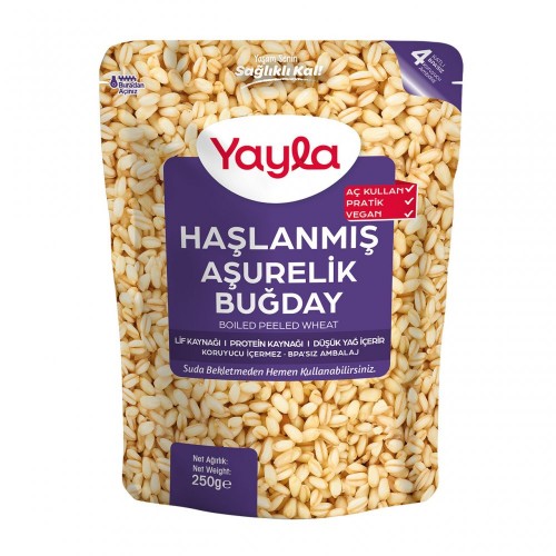 YAYLA 250 GR HAŞLANMIŞ AŞURELİK BUĞDAY*12