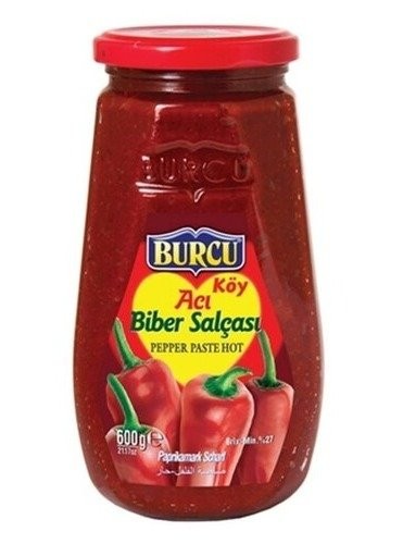 BURCU 600 GR BİBER SALÇASI CAM ACI*12