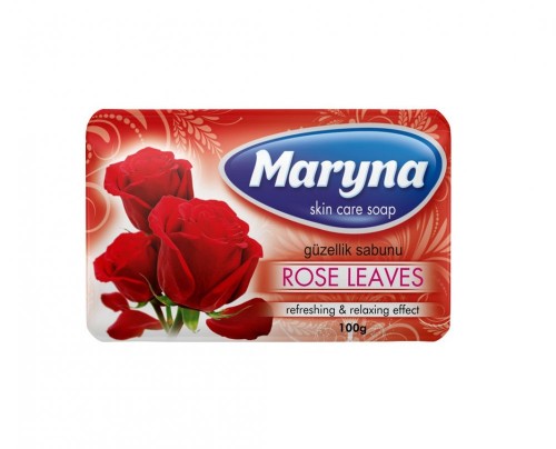 SAVON MARYNA 100 GR FEUILLES DE ROSE*6