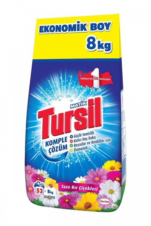 TURSİL MATİK 8 KG KIR ÇİÇEKLERİ*1