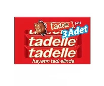 TADELLE 30 GR FINDIK DOLGULU ÇİKOLATA 3'LÜ*12