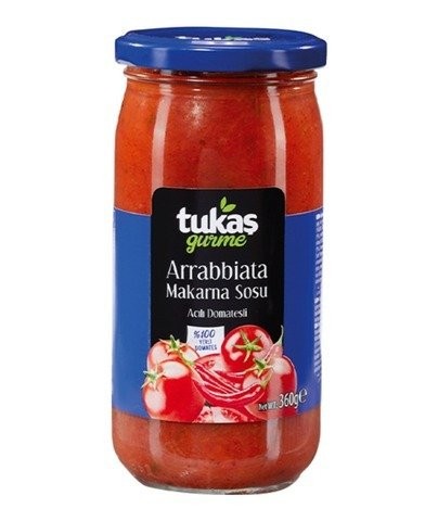 TUKAŞ 360 GR ARABİATA MAKARNA SOSU CAM*12