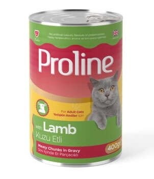 PROLINE CAT 400 GR CANNED MEAT LAMB ADULT FOOD*12