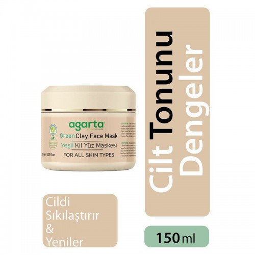 AGARTA 150 ML NATURAL GREEN CLAY MASK*12