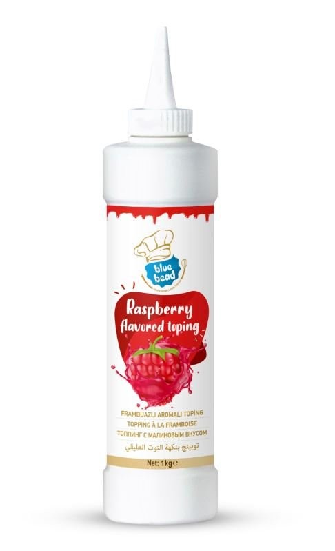 BLUE BEAD 1 KG TOPPING SAUCE.RASPBERRY*6