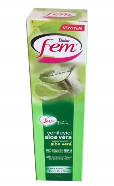 FEM Crème dépilatoire Aloe Vera 110 GR *12