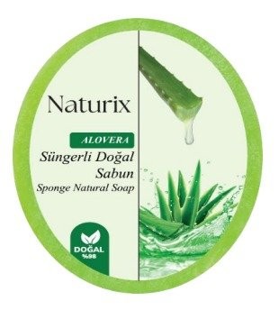 NATURİX 150 GR SÜNGERLİ SABUN ALOE VERA*24
