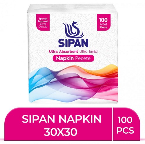 SİPAN SERVIETTES 100 PAQUETS 30*30*24