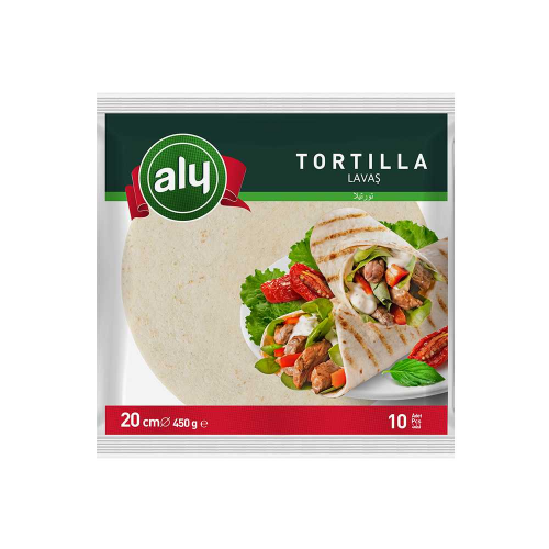 ALY TORTILLA 20 CM 10 PAQUETS 450 GR*12