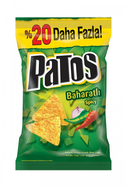 PATOS CHIPS ÉPICÉS % 20 PARTY 167GR * 15