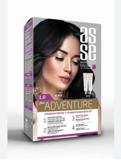 ASSE SAÇ BOY.SET 50+50ML SİYAH 1.0 *24