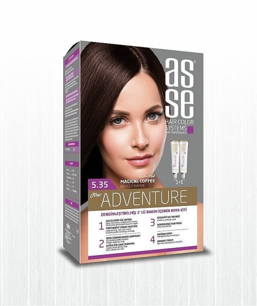 ASSE HAIR DYE SET 50+50ML MAGIC BROWN 5.35*24