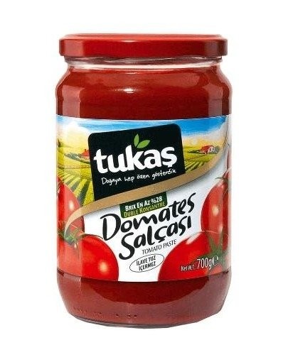 TUKAŞ 700 GR DOMATES SALÇASI CAM*12