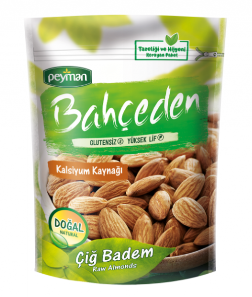 PEYMAN BAHÇEDEN 140 G RAW ALMONDS*16