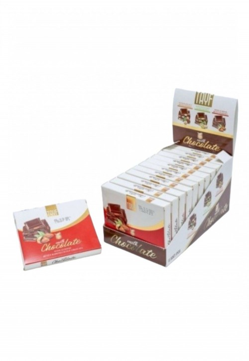 TAYF 60 GR MILK AND ALMOND SQUARE*12