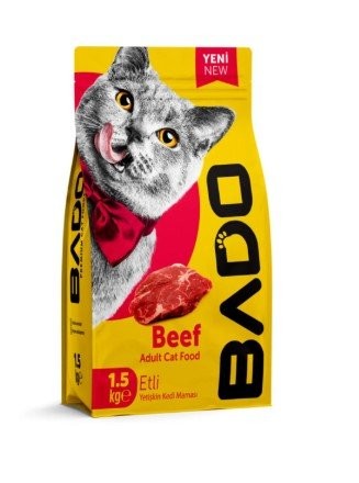 BADO 1500 GR YETİŞKİN KEDİ MAMASI ETLİ*10