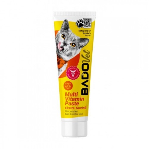 BADO 100 GR TÜP KEDİ BESİN TAKV.M.VİTAMİN PASTE*12