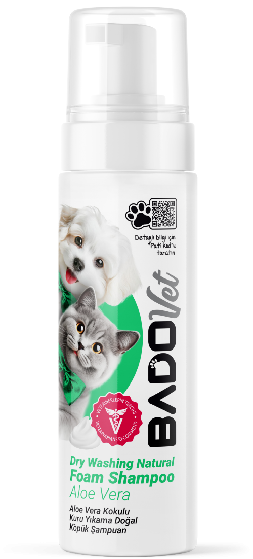 BADO 200 ML KÖPÜK ŞAMP.KEDİ VE KÖPEK ALOEVERA *12
