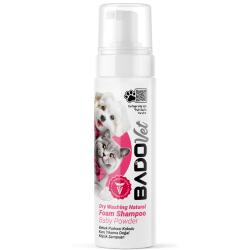 BADO 200 ML KÖPÜK ŞAMP.KEDİ VE KÖPEK BEBEK PUDR*12