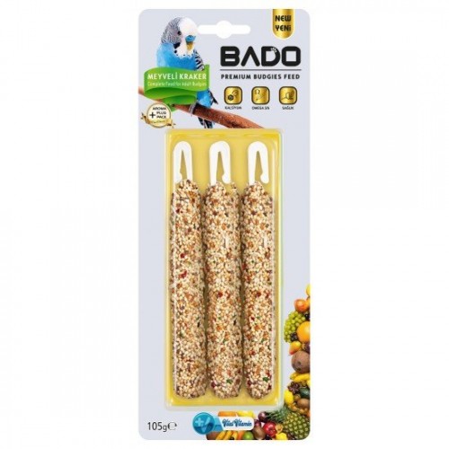BADO MUHABBET KUŞU KRAKERİ 105 GR MEYVELİ*10