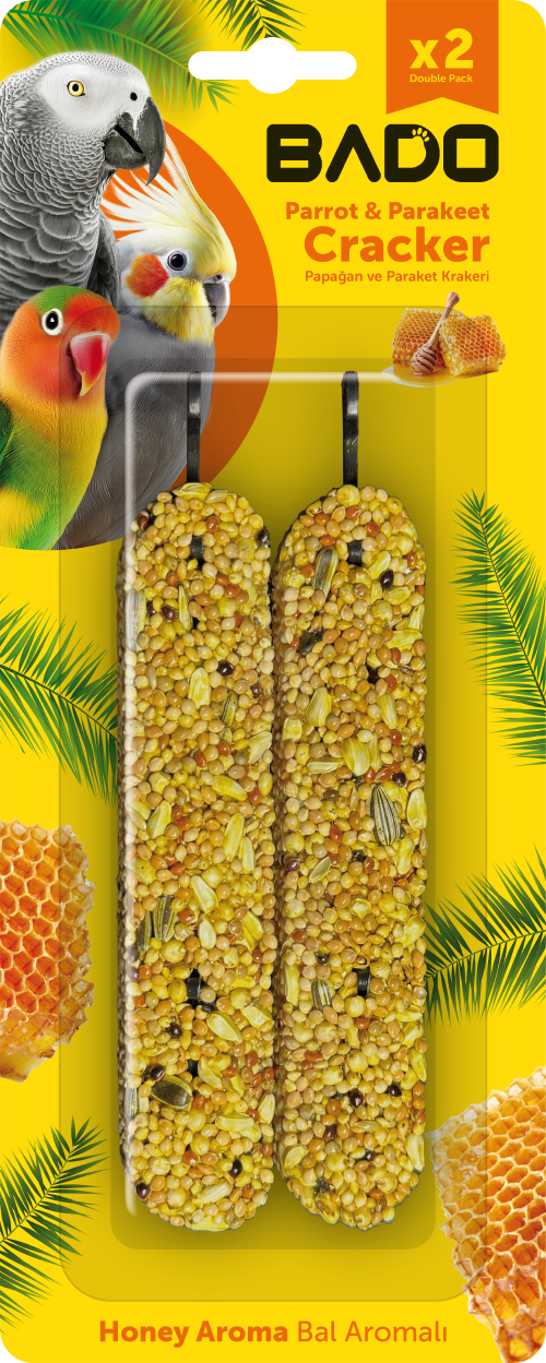 BADO PAPAĞAN VE PARAKET KRAKERİ 2X55 GR BALLI*8