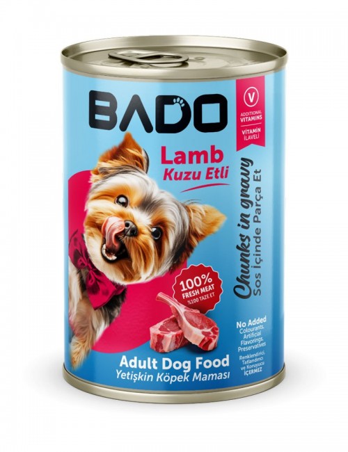 BADO 400 GR YETİŞKİN YAŞ KÖPEK MAMASI ETLİ*12