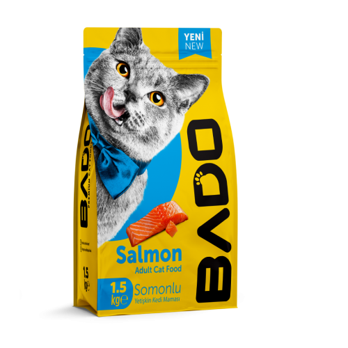 BADO 1500 GR YETİŞKİN KEDİ MAMASI SOMONLU*10