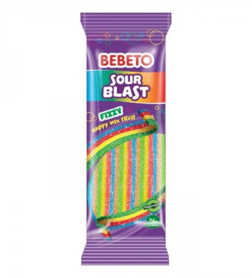 BEBETO 180 GR SOUR BLAST MIXED FRUIT*24