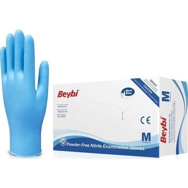 BEYBI NITRILE GLOVES WITHOUT POWDER (M)*1