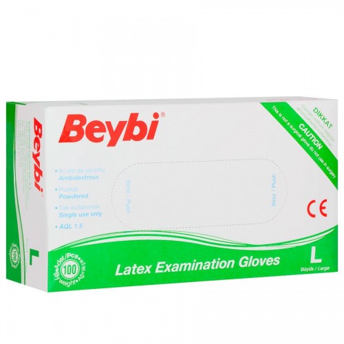 BEYBİ GANTS D'EXAMEN LATEX (L) * 1