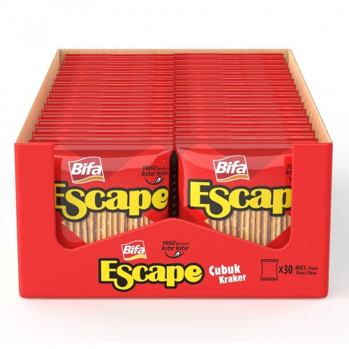 BİFA ESCAPE 150 GR TUZLU ÇUBUK KRAKER*30 (782)