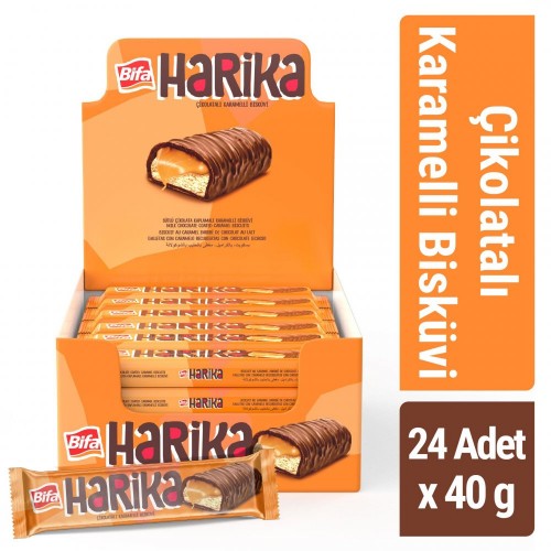 بيفا هاريكا 40 غرام بسكويت شوكولاتة الحليب والكراميل *24 (1122B)