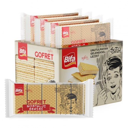 BIFA NOSTALGIA 1000 GR MILK VANILLA WAFER*4 (644N)