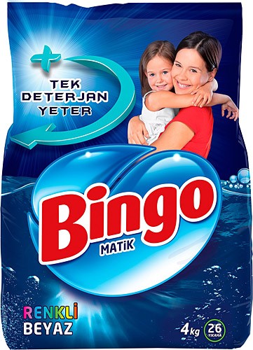 BİNGO MATİK RENKLİ&BEYAZ 4 KG*1