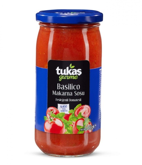 TUKAŞ 360 GR BASİLİCO MAKARNA SOSU CAM*12