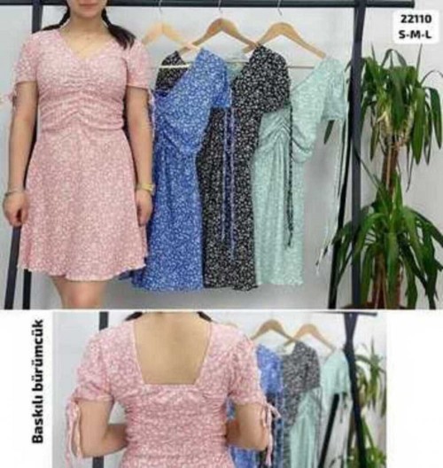 PRINTED TWISTED DRESS