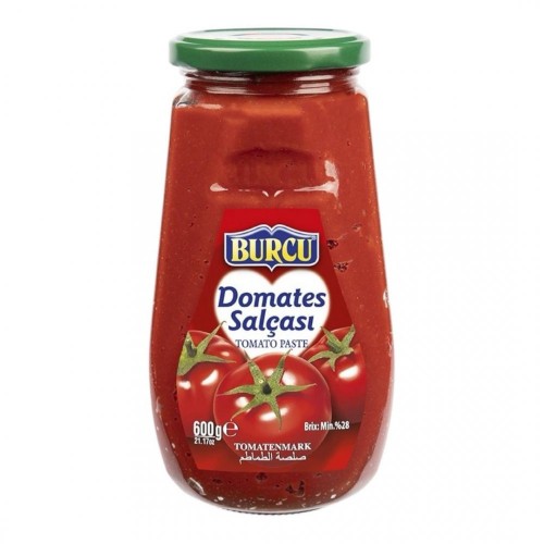 BURCU 600 GR DOMATES SALÇASI CAM*12