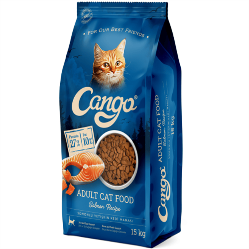 CANGO 15 KG YETİŞKİN KEDİ MAMASI SOMONLU*1