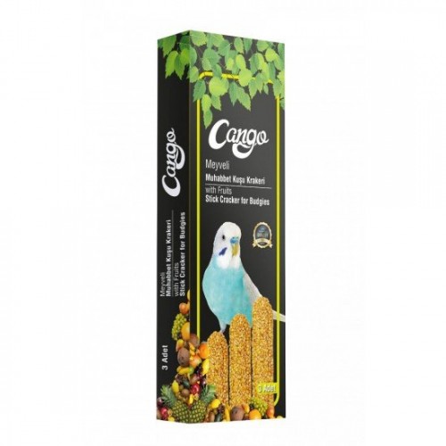 CANGO MUHABBET KUŞU KRAKERİ 81 GR MEYVELİ*10