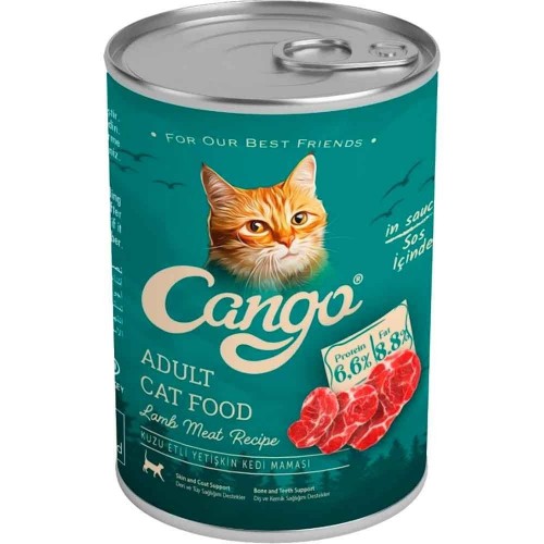 CANGO 415 GR YTŞK YAŞ KEDİ MAMA ETLİ*12