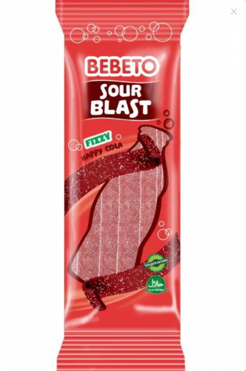 BEBETO 180 GR SOUR BLAST COLA*24