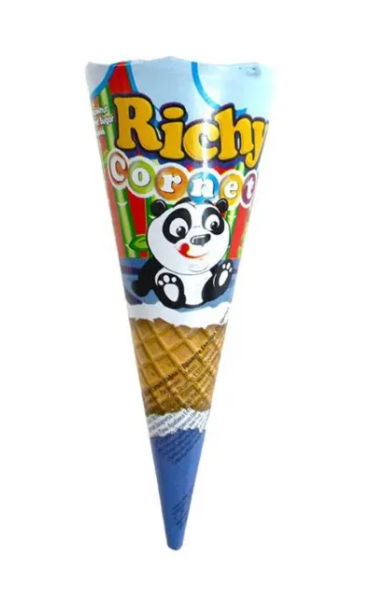 BIFA RICHY 20 GR HAZELNUT CREAM DRAGEE CORNET*24 (1000F)