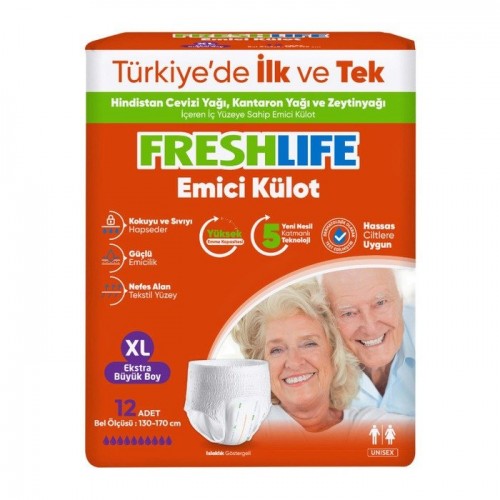 FRESHLİFE EMİCİ KÜLOT XLARGE 12Lİ*6