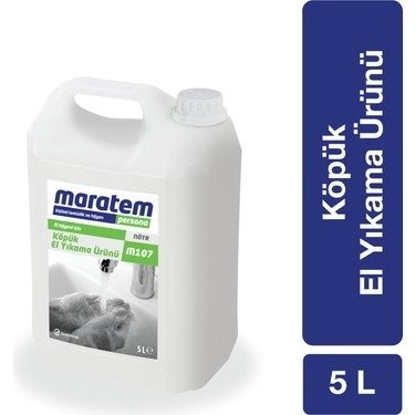 MARATEM (M107) 5 LT KÖPÜK EL YIKAMA SABUNU*4