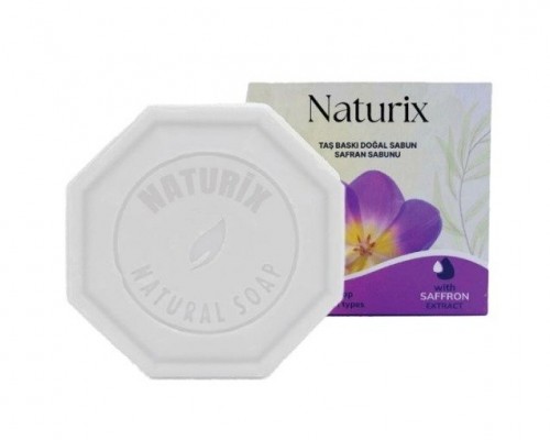 NATURİX 125 GR TAŞ BASKI SABUN SAFRAN*24
